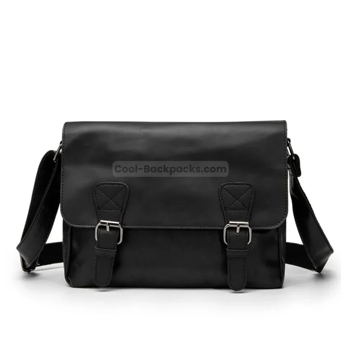 Men’s Designer Messenger Bag - Black