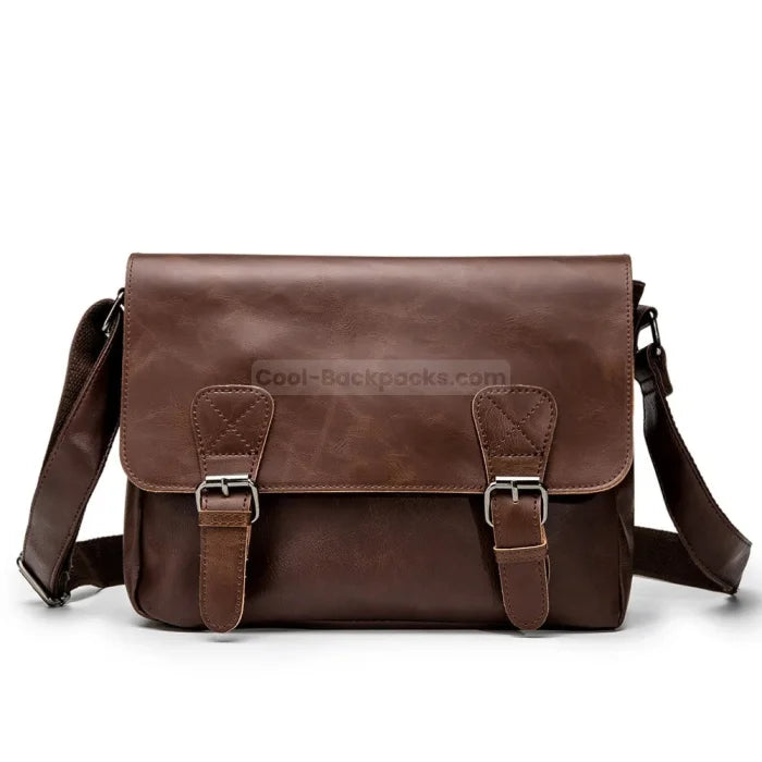 Men’s Designer Messenger Bag - coffee