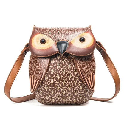 Messenger Bag Owl - Brown