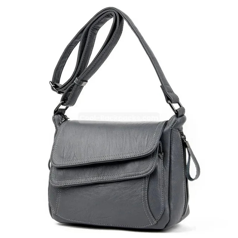 Messenger Bag Purse - Gray