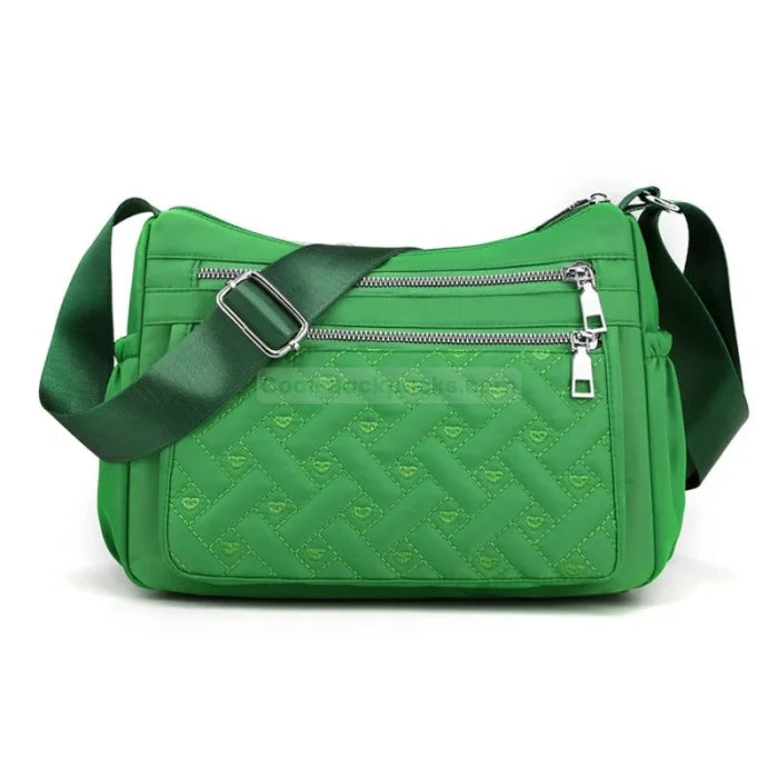 Messenger Bag with Strap - Green