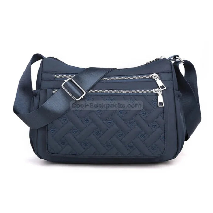 Messenger Bag with Strap - Navy blue