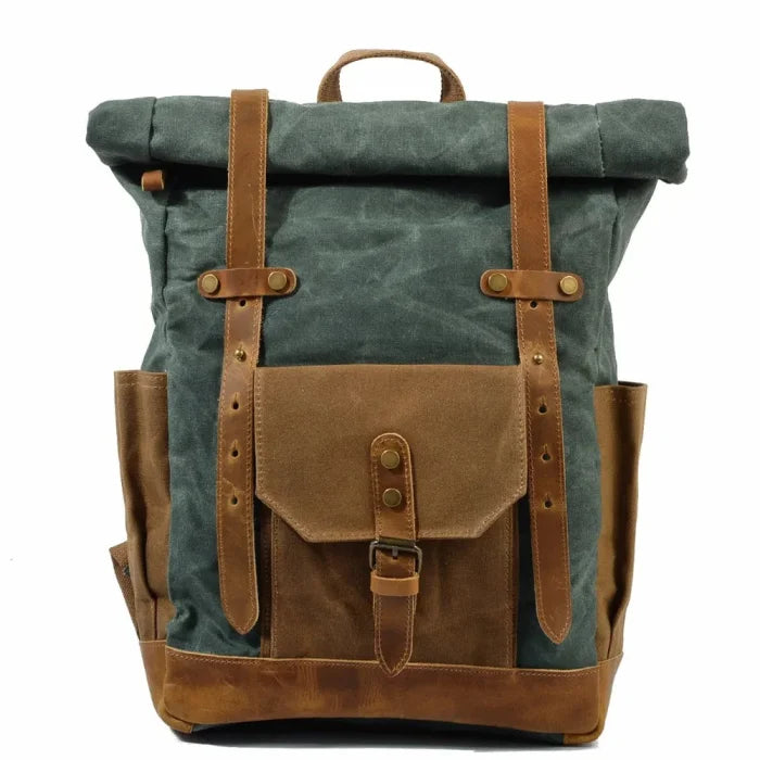 Military Roll Top Backpack