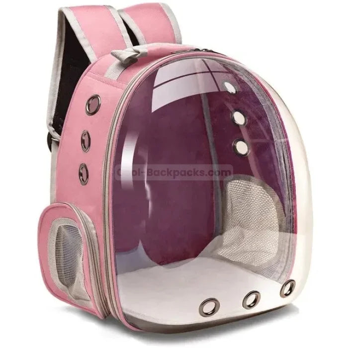 Motorcycle Cat Backpack - Pink / 42x31x28cm