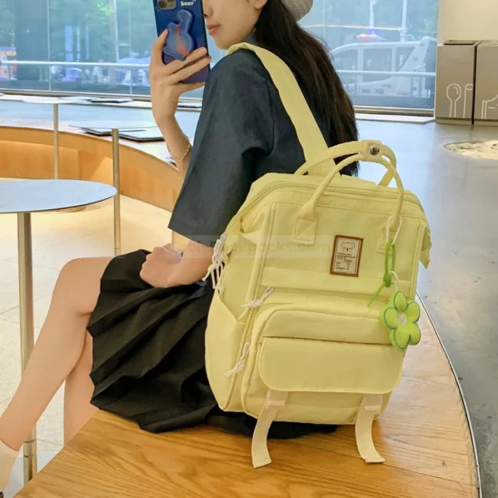 Pale Yellow Backpack