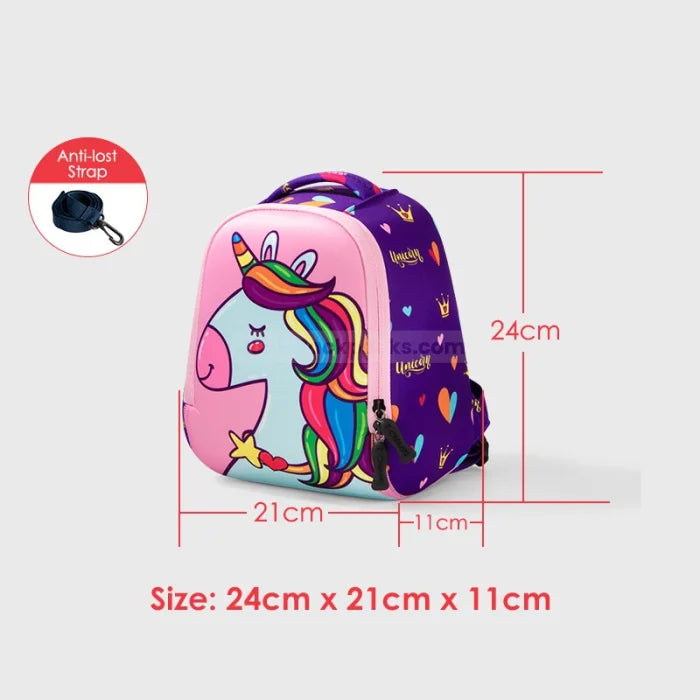 Pink And Purple Unicorn Backpack - 4