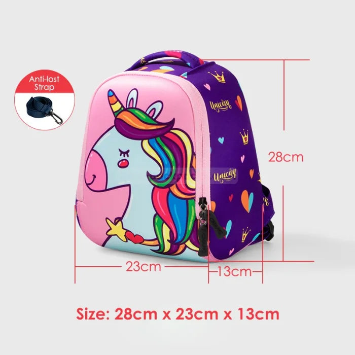 Pink And Purple Unicorn Backpack - 5