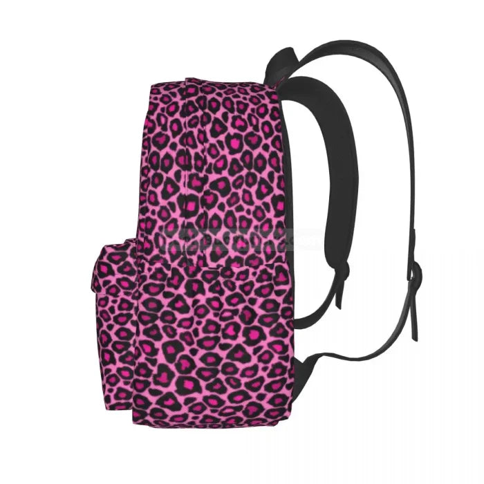 Pink Animal Print Backpack