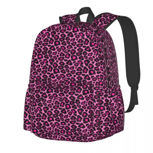 Pink Animal Print Backpack