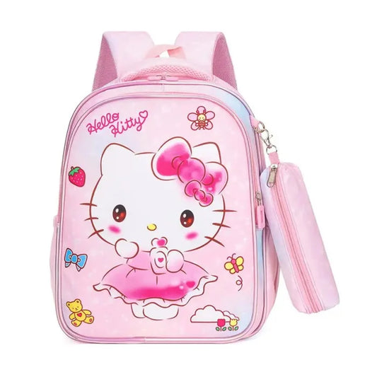 Pink Kitty Backpack - Pink / Kitty