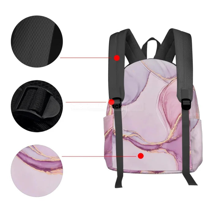 Pink Marble Backpack