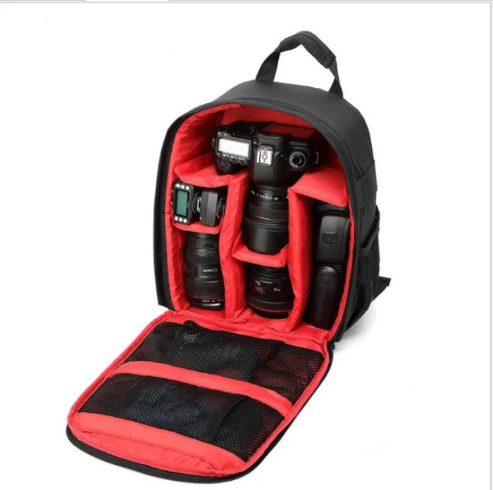 Protective Camera Backpack - Red