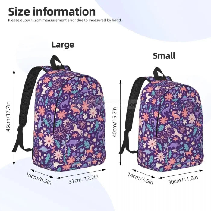 Purple Dinosaur Backpack