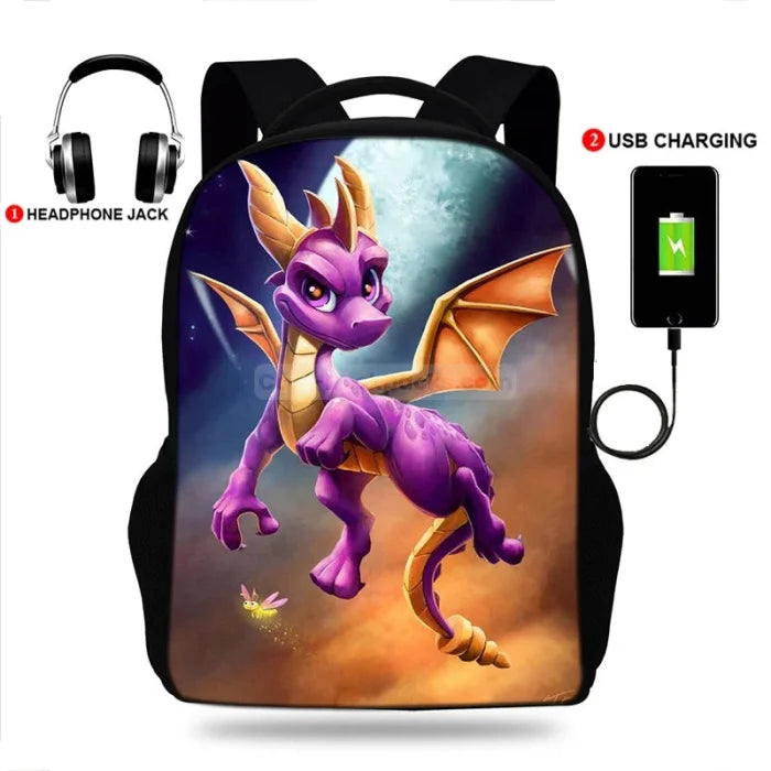 Purple Dragon Backpack - K9776