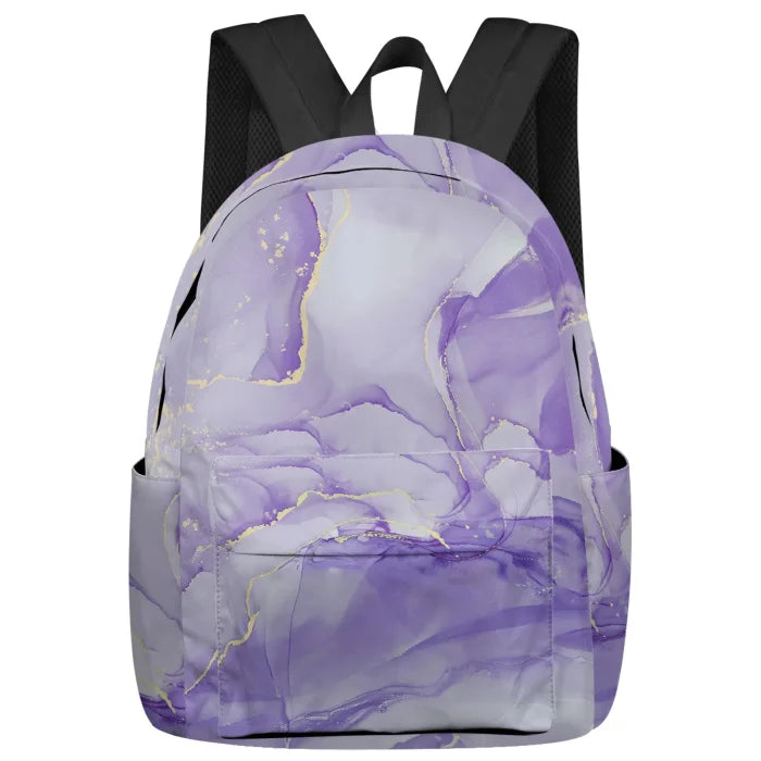 Purple Marble Backpack