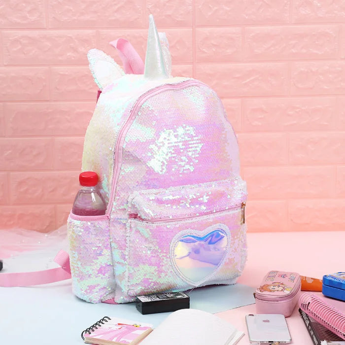 Purple Sparkly Unicorn Backpack