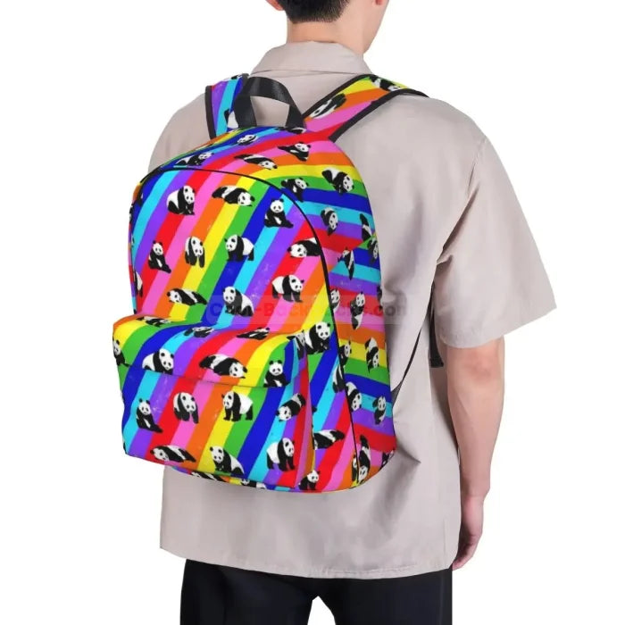 Rainbow Panda Backpack