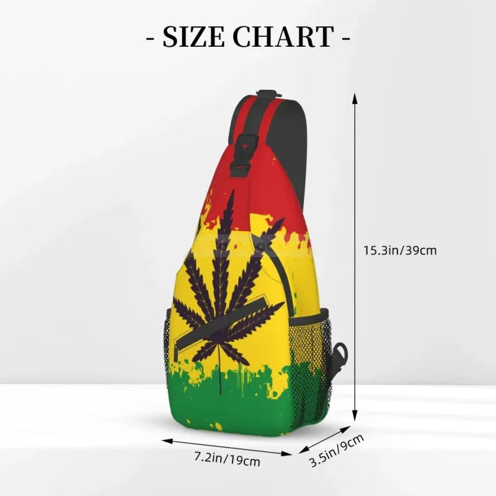 Rasta Messenger Bag - Black