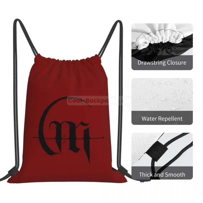 Red Drawstring Backpack