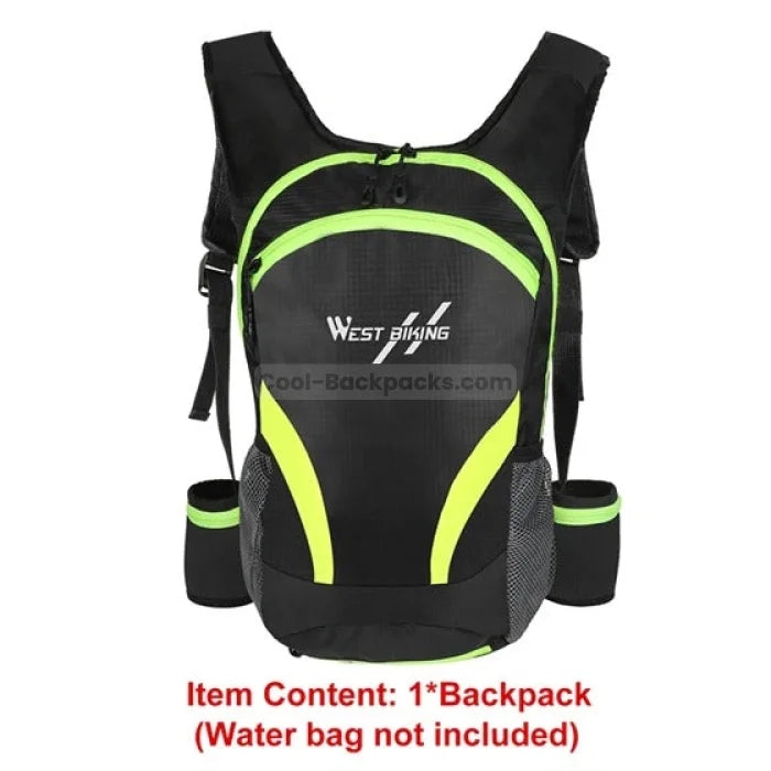 Reflective Cycling Backpack - Black Green