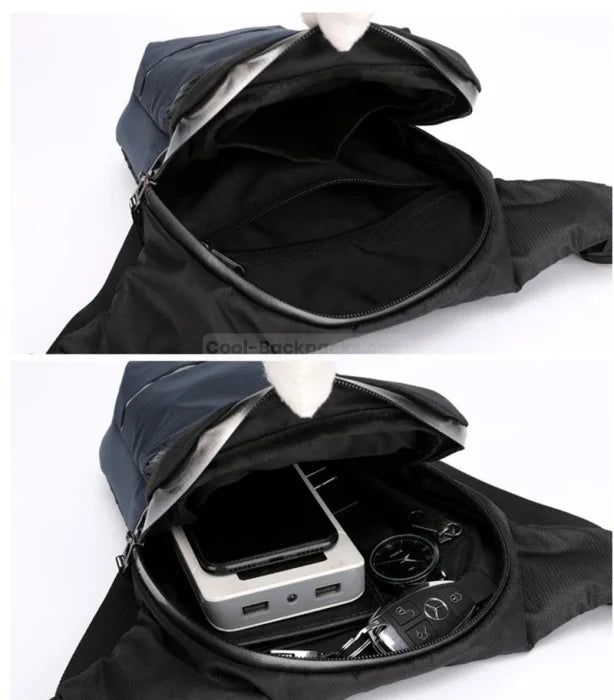 Reflective Messenger Bag