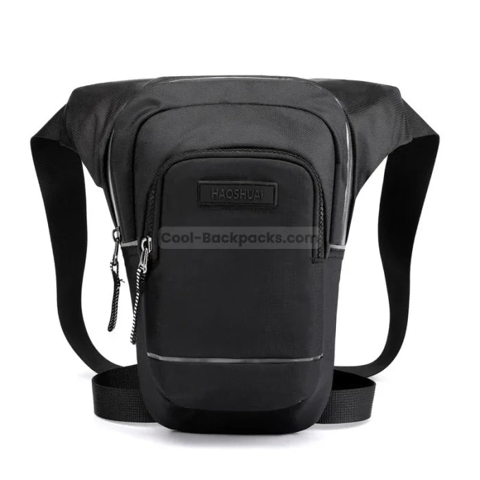 Reflective Messenger Bag - Black