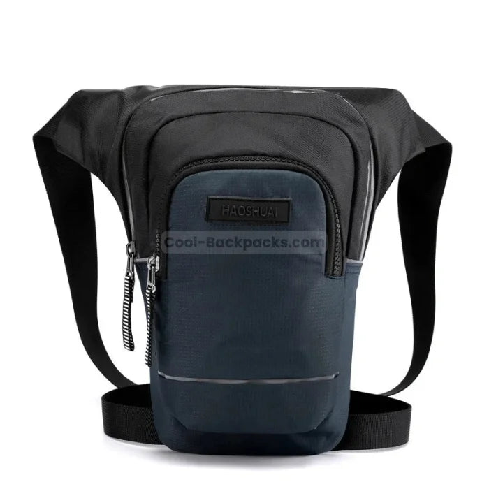 Reflective Messenger Bag - Navy