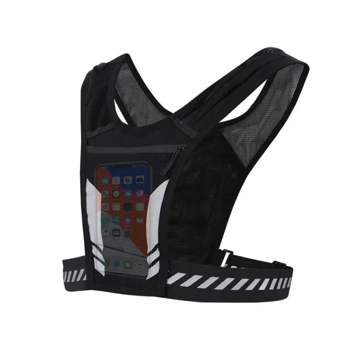 Reflective Running Backpack - Black