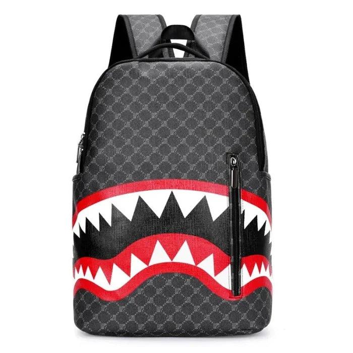 Shark Mouth Backpack - big plaid