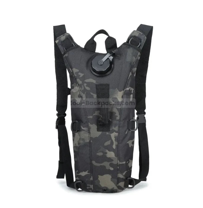 Tactical Hydration Backpack - Black camo