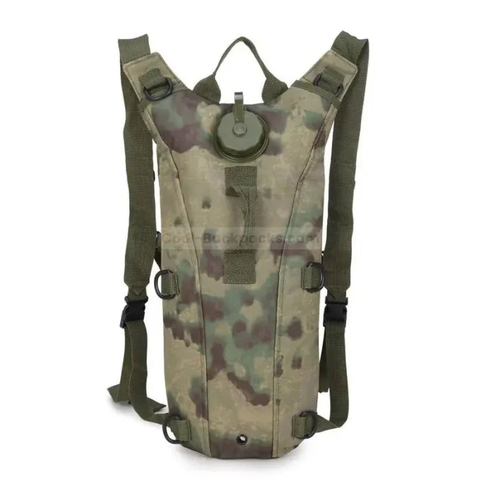 Tactical Hydration Backpack - Green camo