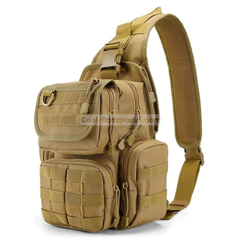 Tactical Sling Backpack - Brown