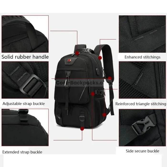 Travel Backpack with Shoe Compartment