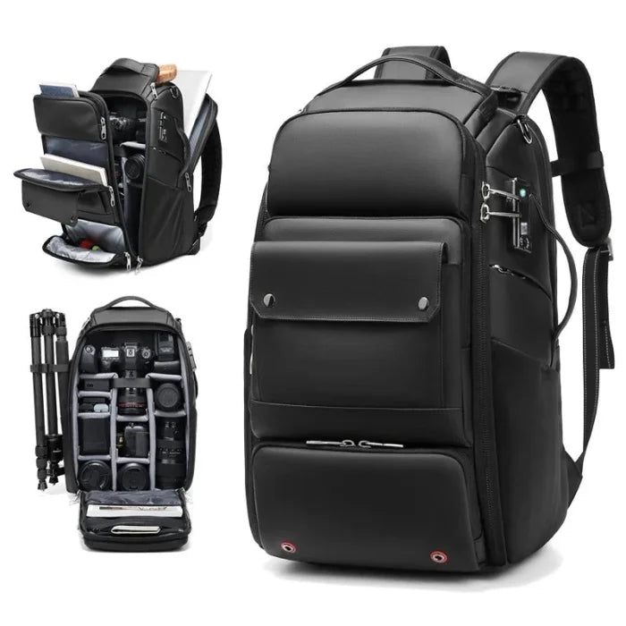 Travel Camera Backpack - Black