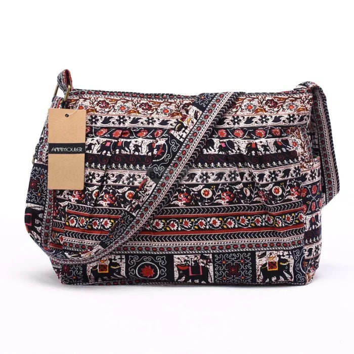 Tribal Messenger Bag - Brown