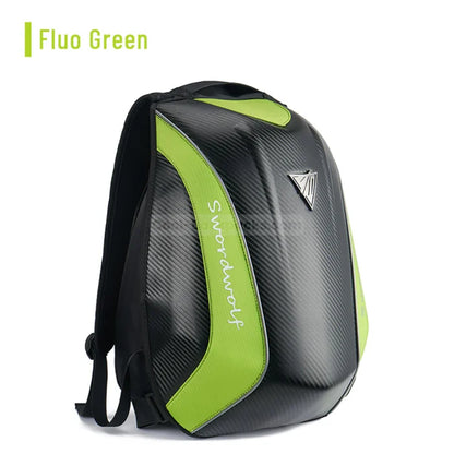 Turtle Shell Motorcycle Backpack - Green