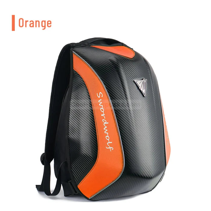 Turtle Shell Motorcycle Backpack - Orange