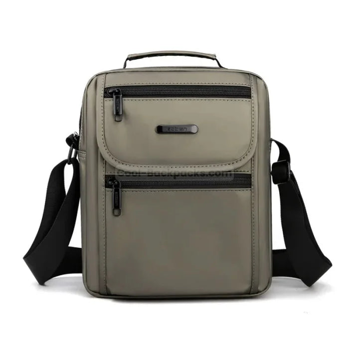 Vertical Messenger Bag - Brown