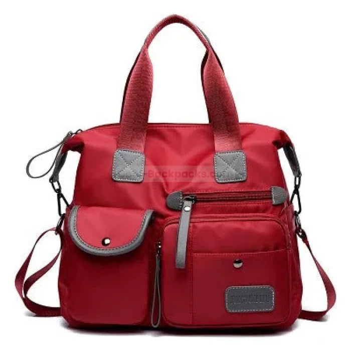 Waterproof Messenger Bag - Red