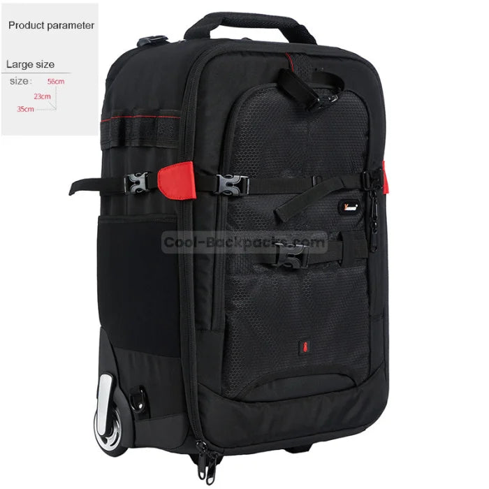 Wheeled Camera Backpack - Medium size