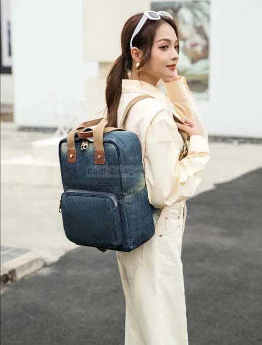 Women Denim Backpack