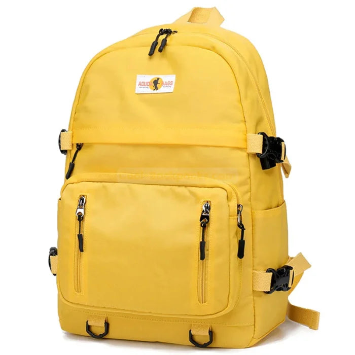 Yellow middle school backpack