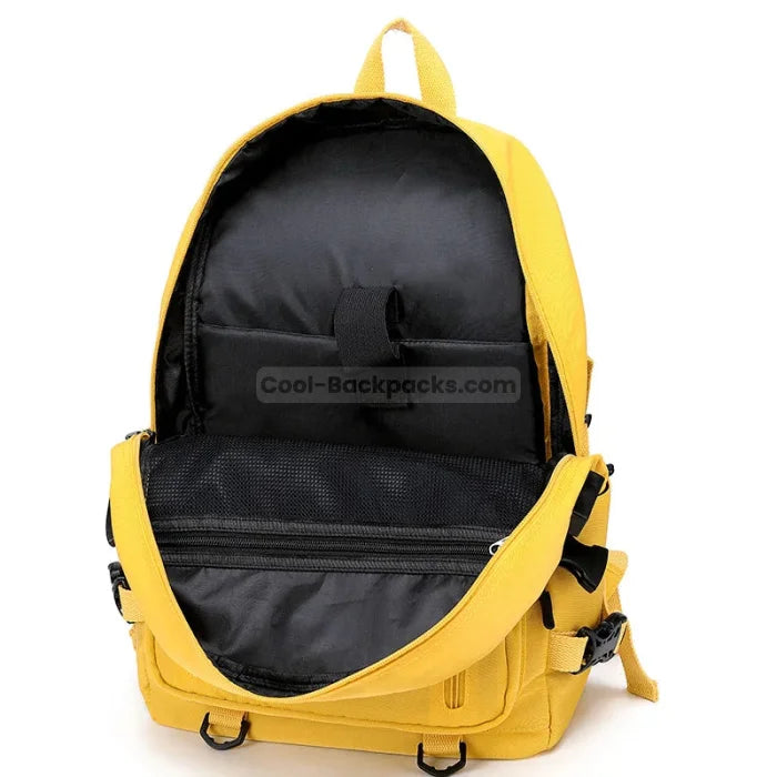 Yellow middle school backpack